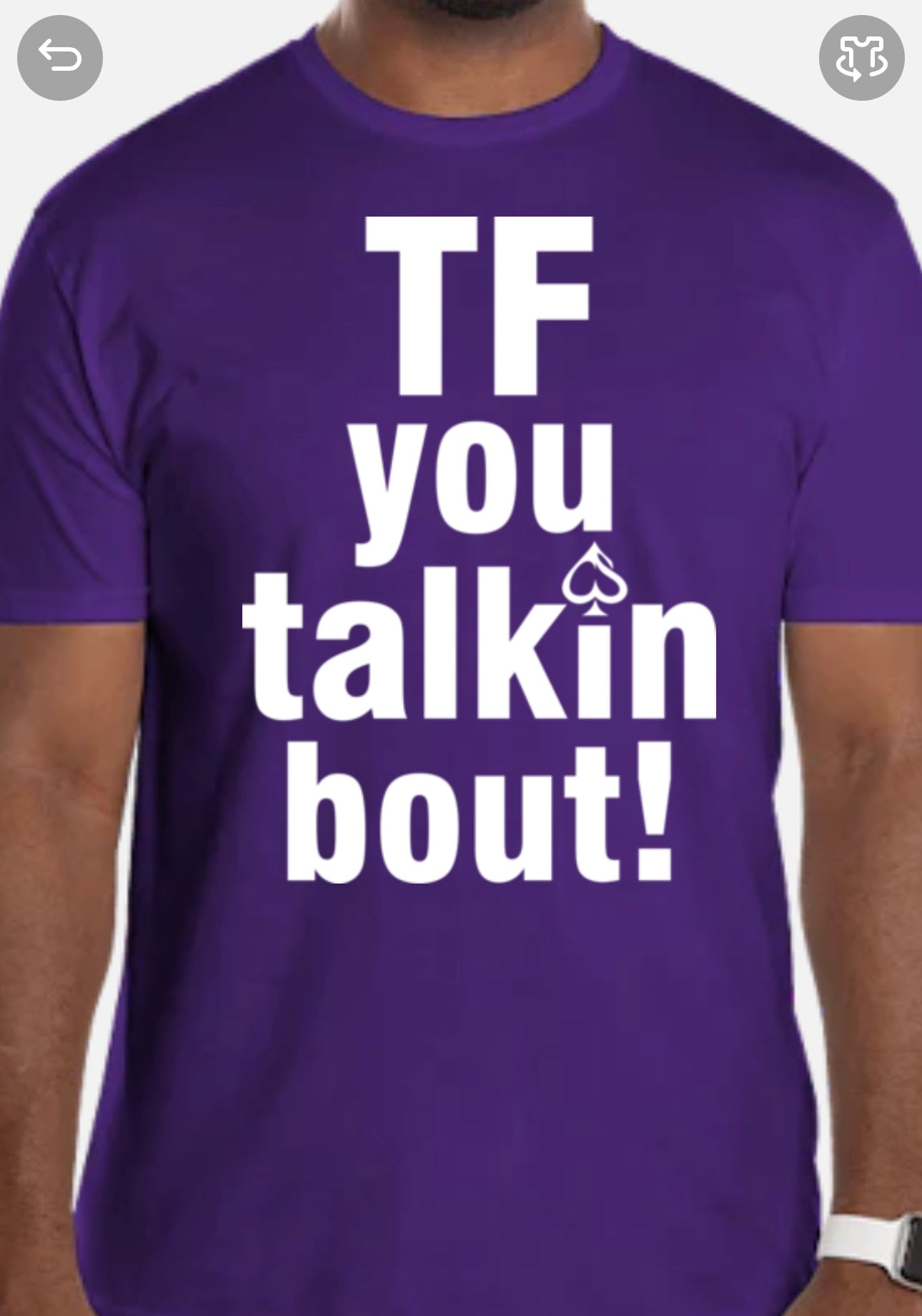 "Tf you talkin bout!" T-Shirt