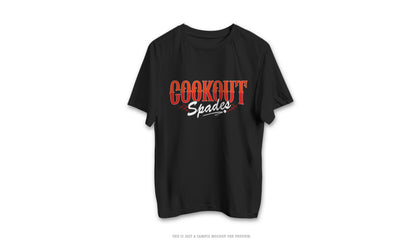 Cookout Spades T-Shirt with Writing on the back