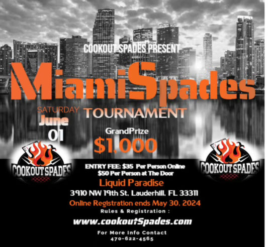 Miami Spades Tournament 6/1